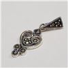 Image 3 : Silver Marcasite Pendant (~Size 0) (~length 0 inches), Suggested Retail Value $100