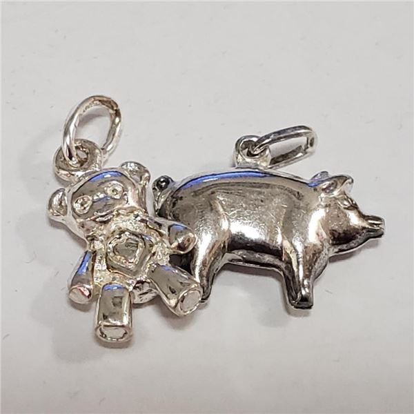 Silver Lot Of 2 Pendant (~Size 0) (~length 0 inches), Suggested Retail Value $120