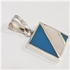 Image 2 : Silver Mother Of Pearl Pendant (~Size 0) (~length 0 inches) (~weight 4.8g), Suggested Retail Value $
