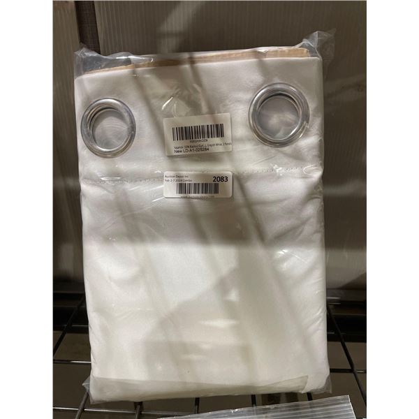 Yakomox 100% Blackout Curtain Set - Greyish White W52in x L76in