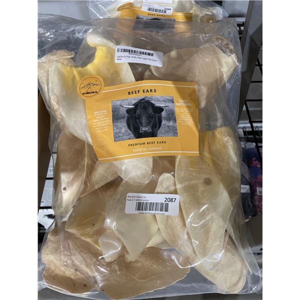 100% Natural Beef Ears Bag