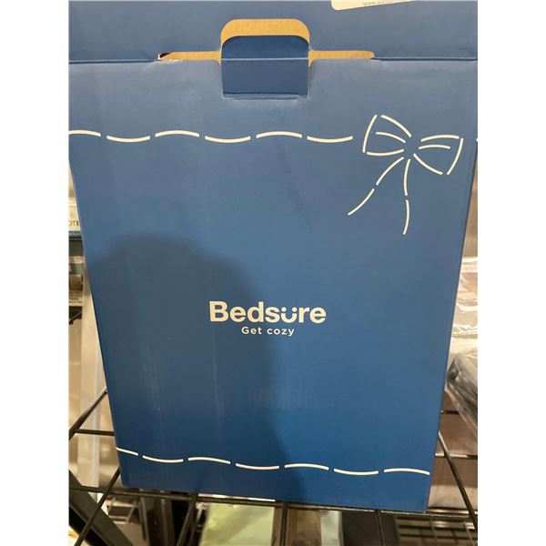 Bedsure Blue Fleece Blanket 90in x 90in