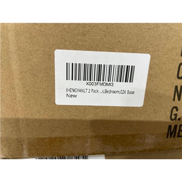 2 Pack Bedroom 2 Bulb Ceiling Light Fixture