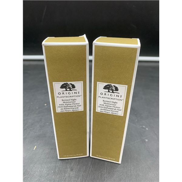 Origins Plantscriptions Retinol Night Moisturizer with Apline Flower 30ml LOT of 2