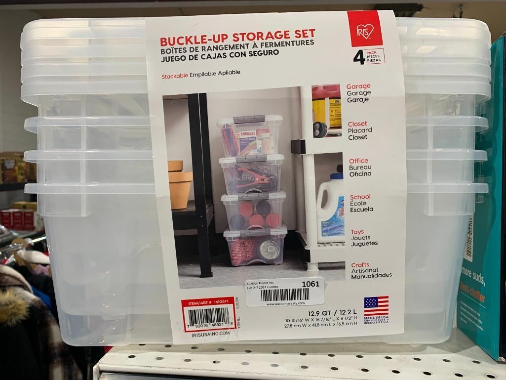 Buckle Up Storage Set 4 Pack 12.2L
