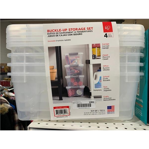 Buckle Up Storage Set 4 Pack 12.2L