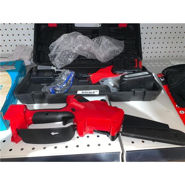 Mini Cordless Chainsaw With Accessories And Case