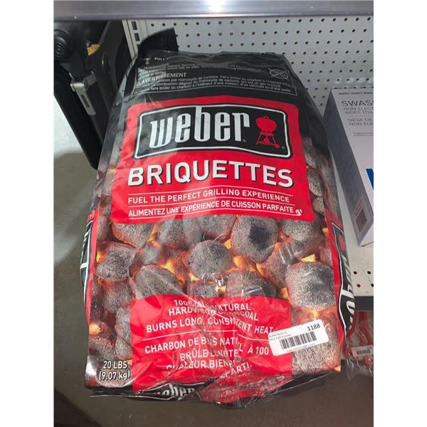 Weber Briquettes Hardwood Charcoal 20lbs