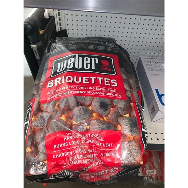 Weber Briquettes Hardwood Charcoal 20lbs