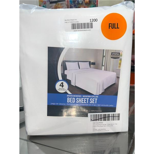 Utopia Bedding Full Size 4 Piece Bed Sheet Set