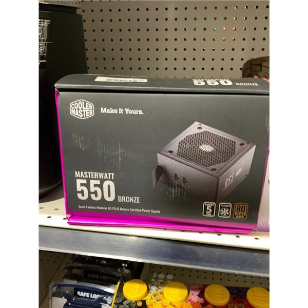 Cooler Master Masterwatt 550 Bronze Semi-Fanless Modular 80 Plus Bronze Certified Power Supply