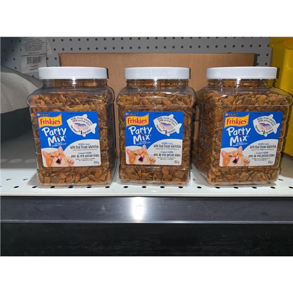 Friskies party mix white fish cat treats 3x454g