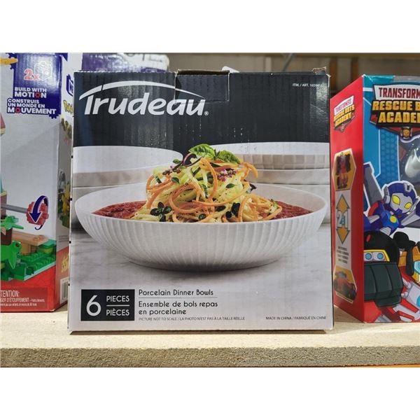 Trudeau 6 pc Porcelain Bowls