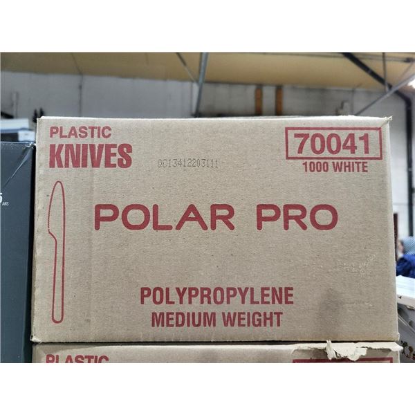 Polar Pro Medium Weight Plastic Knives - 1000 Count
