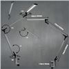 Image 3 : ROZKY Swing Arm Desk Lamp with Clamp,Architect LED Desk Lamp,12W Dimmable Eye-Caring Task Lamp with 
