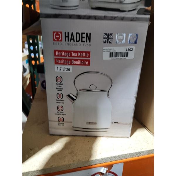 Haden Heritage Cordless Electric Tea Kettle 1.7 L