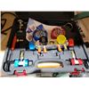 Image 2 : Wisepick 4 Ways AC Diagnostic Tool Kit AC Manifold Gauge Set for R22 R134A R410A, with AC Charge Hos