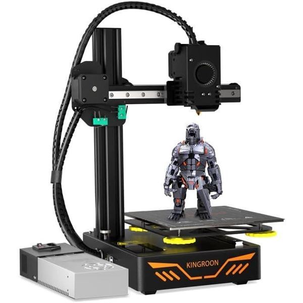 Kingroon KP3S 3D Printer Upgraded Titan Extruder Aluminum Double Linear Guide Rails Dual Cooling Qui