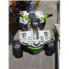 Image 1 : Fisher Price - Power Wheels Kawasaki Kfx Electrick Childrens Ride On Quad - No Charge Cord