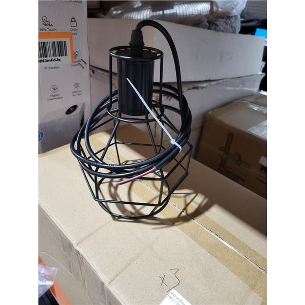 Set of 3 Vintage Style Hanging Lights