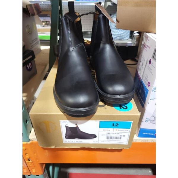 Prospector "Bryan" Black Men's Ankle Boots - Size Men's 12