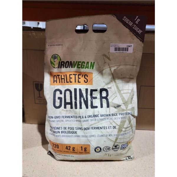 Iron Vegan Athlete's Gainer - plant-based, high protein, high calorie supplement 4.5Kg