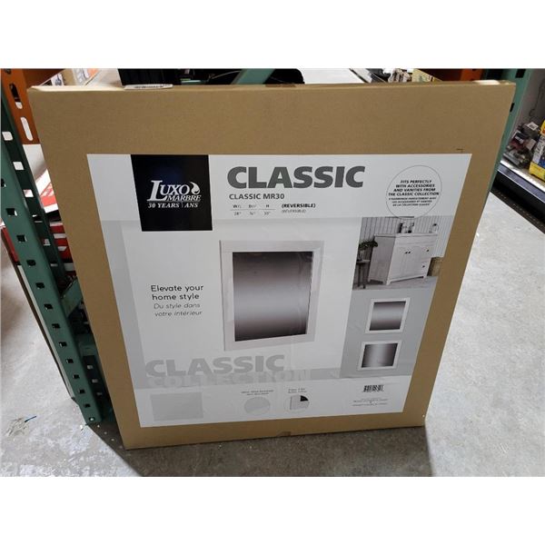 Luxo Marble Classic Mirror 28x.25x30"