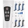 Image 4 : RENPHO Leg Massager with Heat for Circulation, Air Compression Calf Thigh Foot Massage, 2 Heat 6 Mod