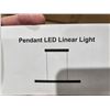 Image 2 : Hanging LED Linear Pendant Light - Black