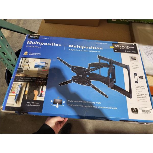 AVF 32-100" Wall Mount Multi-PositionTv Mount