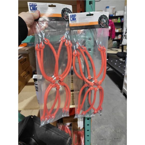 Grip Link Tire Chains - 2 packs of 2 = 4 Tire Chains