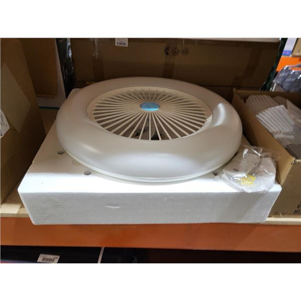 Modern Ceiling Fan with Lights,Adjustable Speed,Remote Control, 22 inch Invisible Acrylic Dimmable L