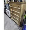 Image 2 : 5 Drawer Tall Chest Dresser with Gemstone Handles  42Wx19Dx54"T