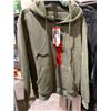 Image 1 : BC Clothing Co. green plush lined hoodie, mens size medium