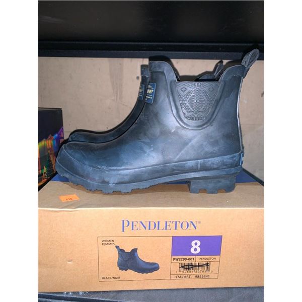 Pendleton black womens boots, size 8