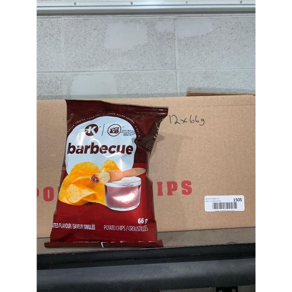 Circle K barbecue potato chips 12x66g