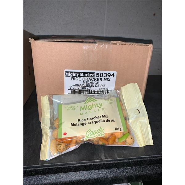 Mighty marked rice cracker mix snacks 20x100g