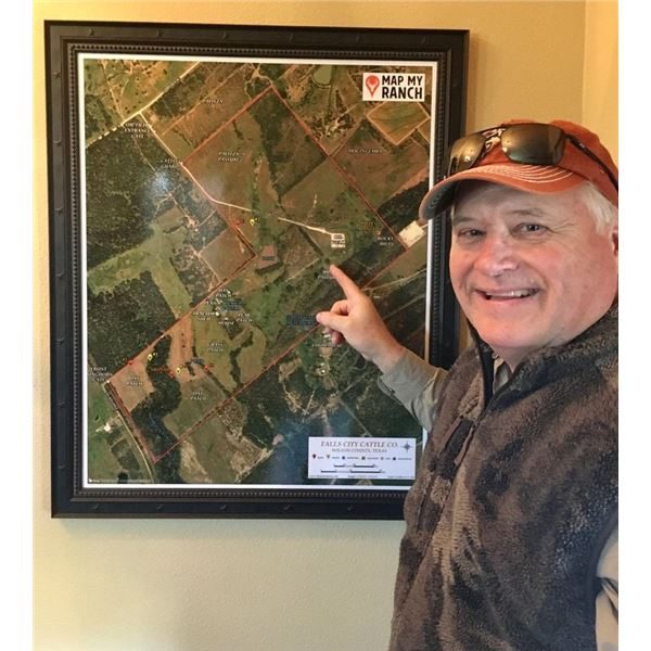 36"x48" Boundary Map of Your Ranch