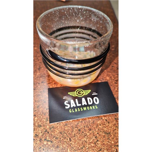 Hand Blown Whiskey "sipper" glasses set of 6 w/TWA logo