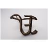 Image 6 : Hand Forged F Tumbling S Branding Iron, Antique