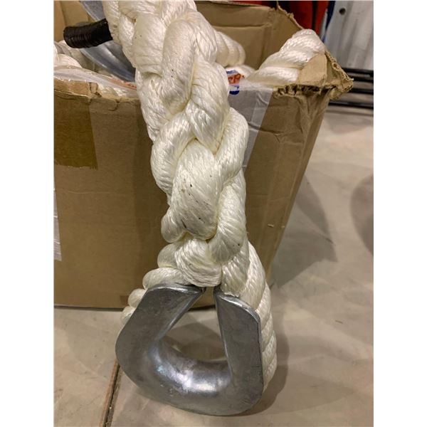 SAMSON North Vancouver heavy duty 1-1/4" white rope w/galvanized thimble