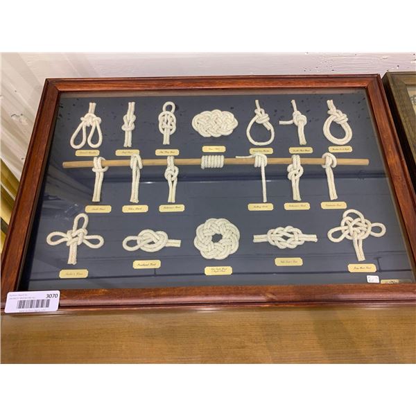 Wall decor framed sailing knots