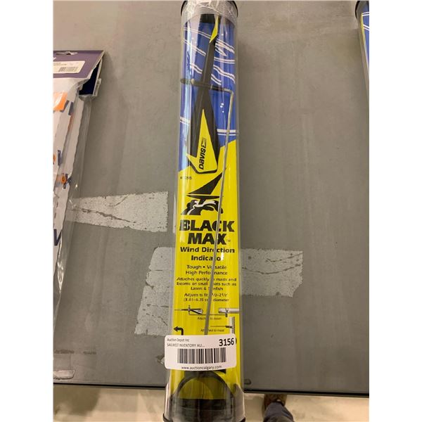 Black max wind direction indicator