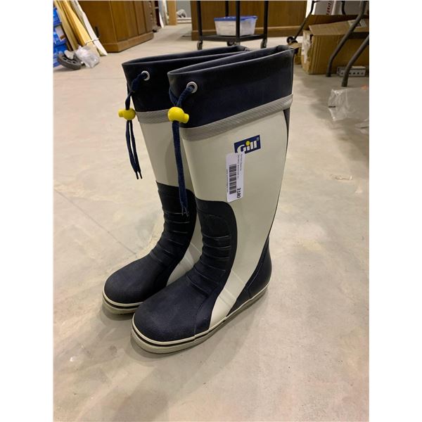 Gill tall navy boots size 4