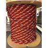 Image 1 : Red Point Ropes 7/16" RLS Brite Yacht Braid Red with White (PARTIAL SPOOL)