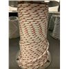 Image 1 : Red Point Ropes 3/8" RLS YB white w/red (PARTIAL SPOOL)