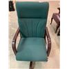 Image 1 : high back green fabric boardroom chairs