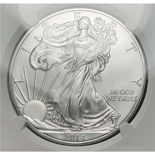 2014(S) American Silver Eagle NGC MS70 Early Releases