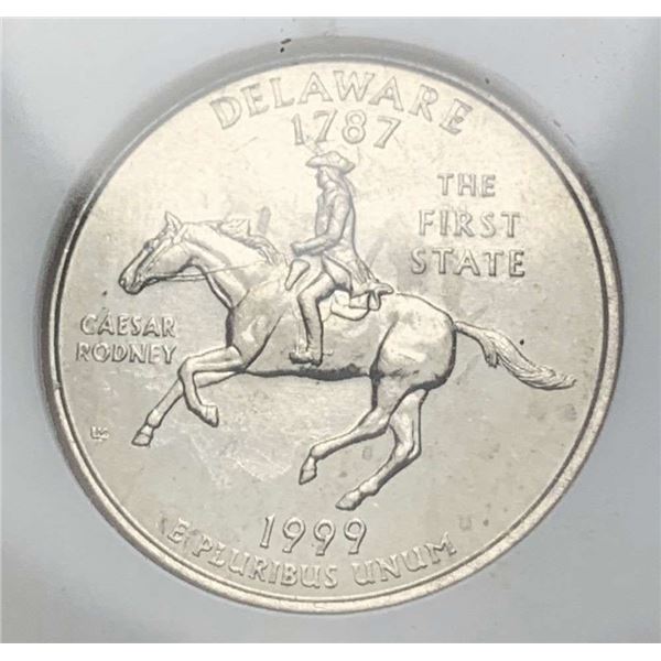 1999-P Delware State Washington Quarter NGC