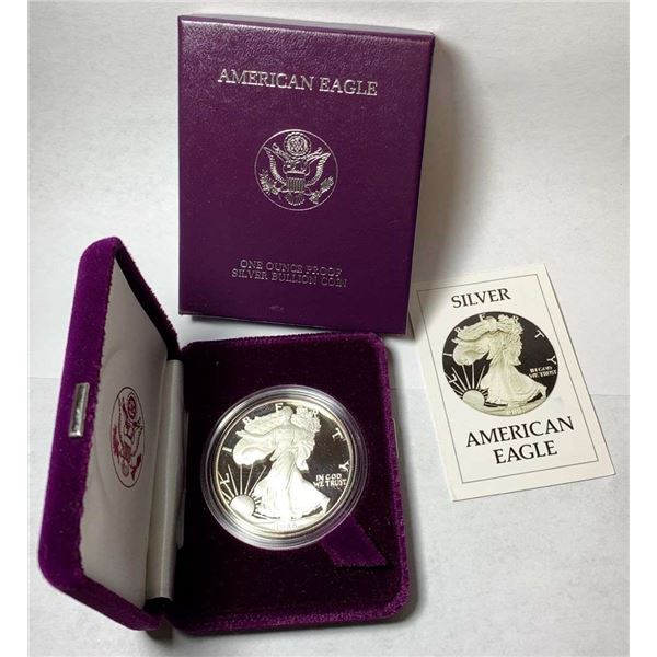 1986-S Proof American Silver Eagle OGP